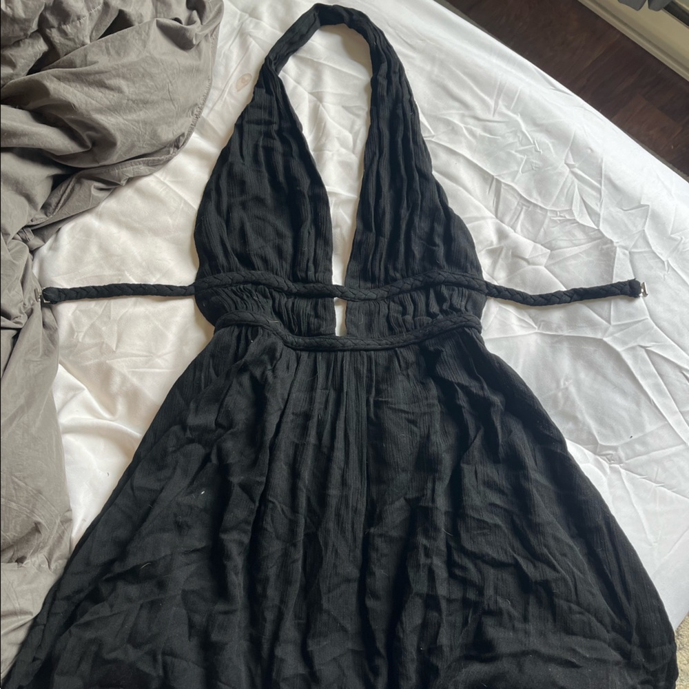 Black mini dress